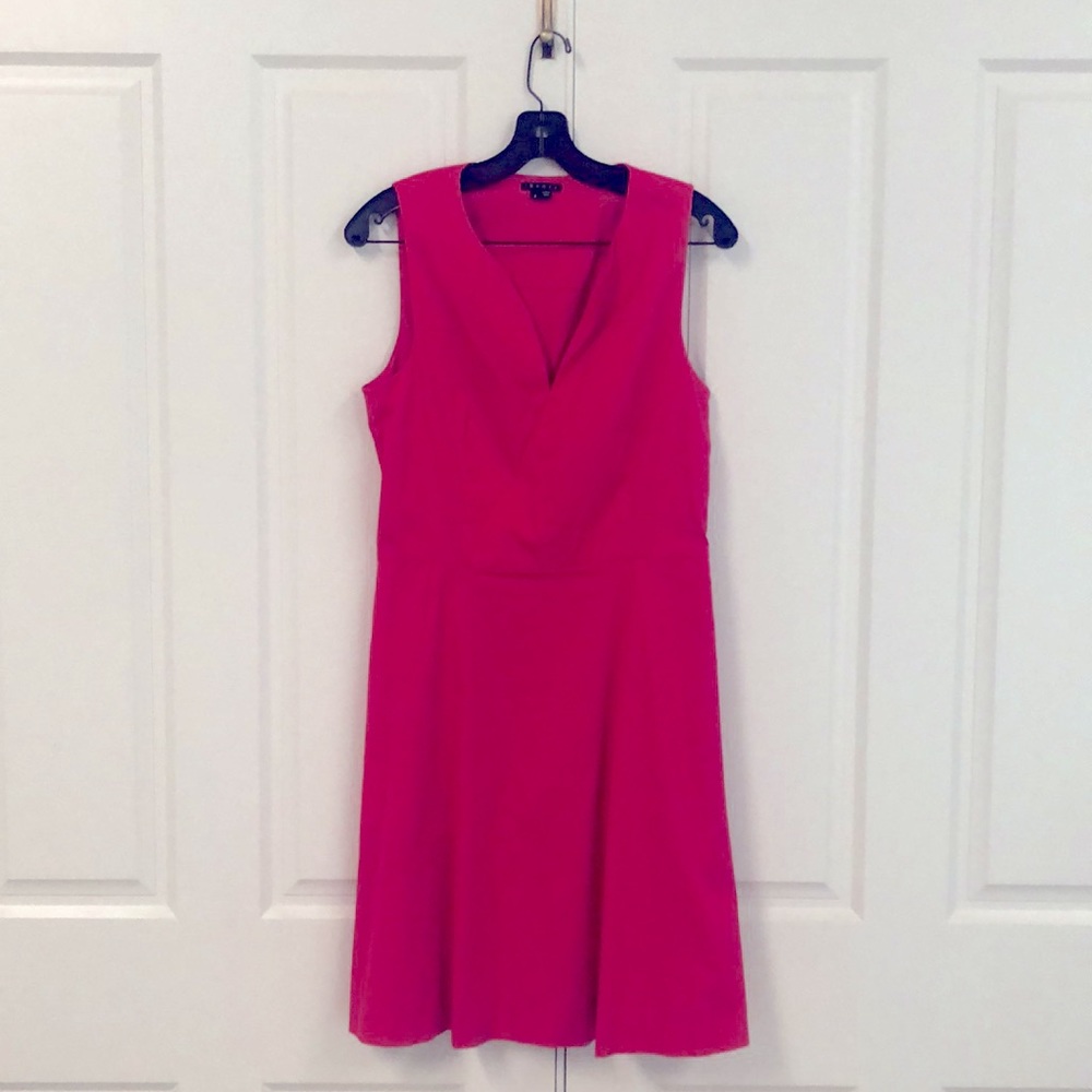 Theory Miyani Urchin Split Neck Sheath Dress